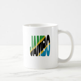 Jambo Swahili - Tanzania flag Coffee Mug