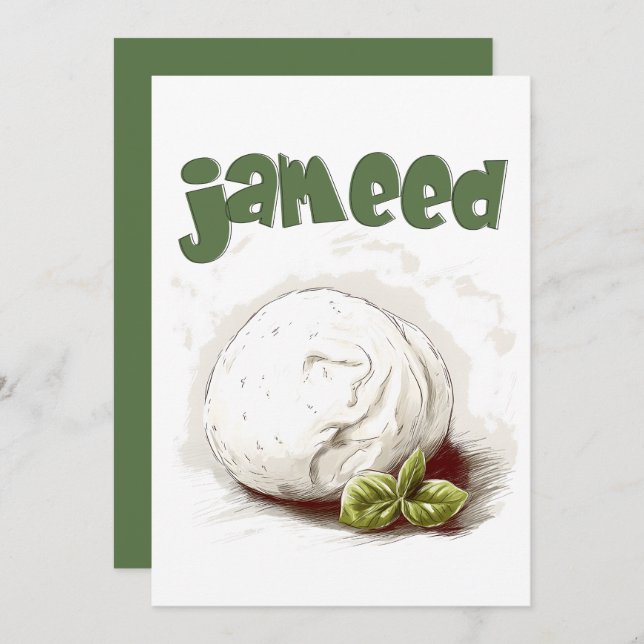 Jameed | Jordan Mansaf جميد المنسف Invitation (Front/Back)