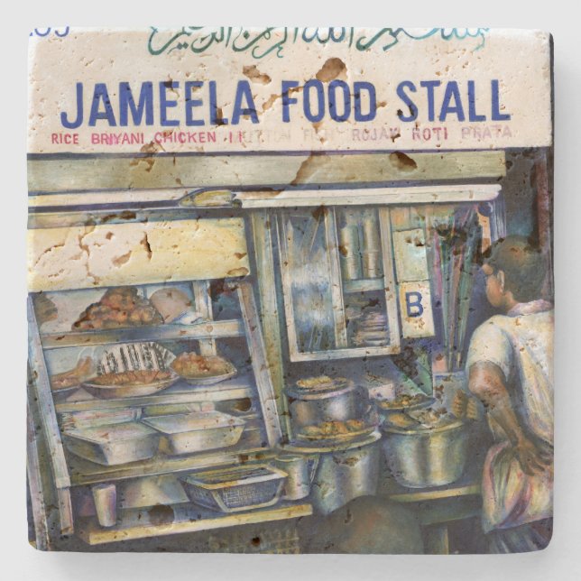 Jameela's Singapore Stone Coaster (Front)