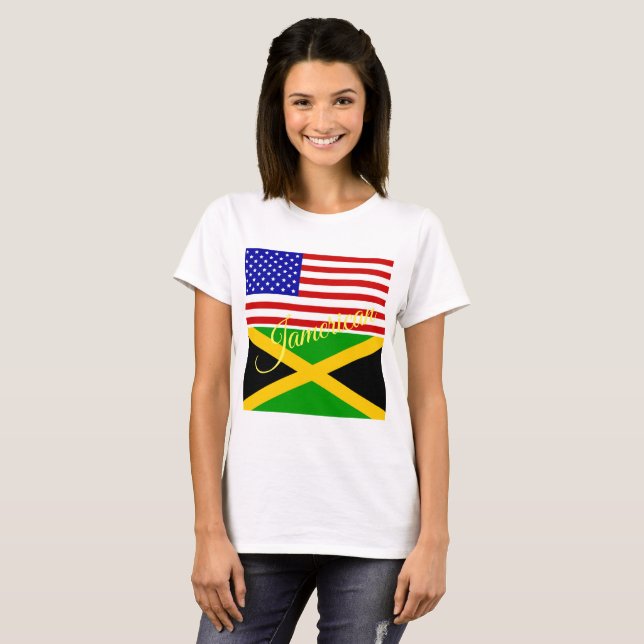 Jamerican- T shirt (more styles/mens/womens/kids) (Front Full)