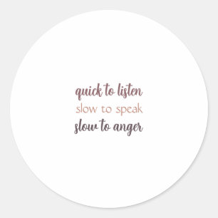 James 1:19, Sticker