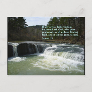 James 1:5 Waterfall Postcard