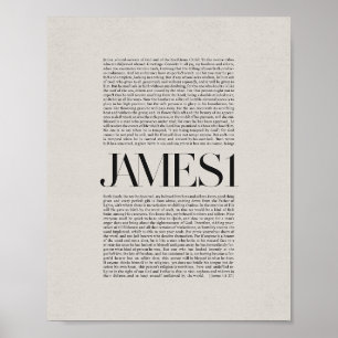 James 1 - Faith and Endurance Bible Verse Wall Art
