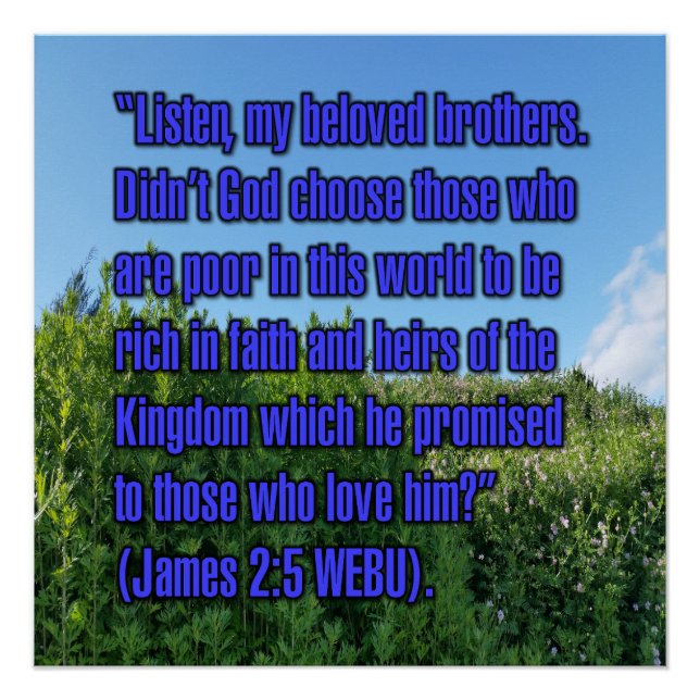 James 2:5 WEBU Poster (Front)
