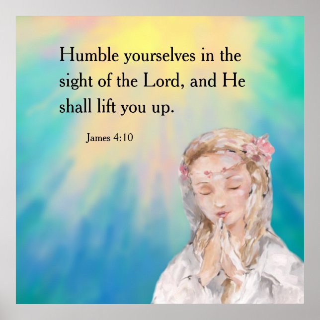James 4:10  poster (Front)