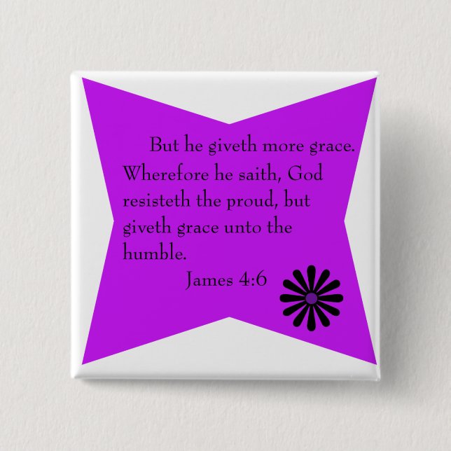 James 4:6 button (Front)