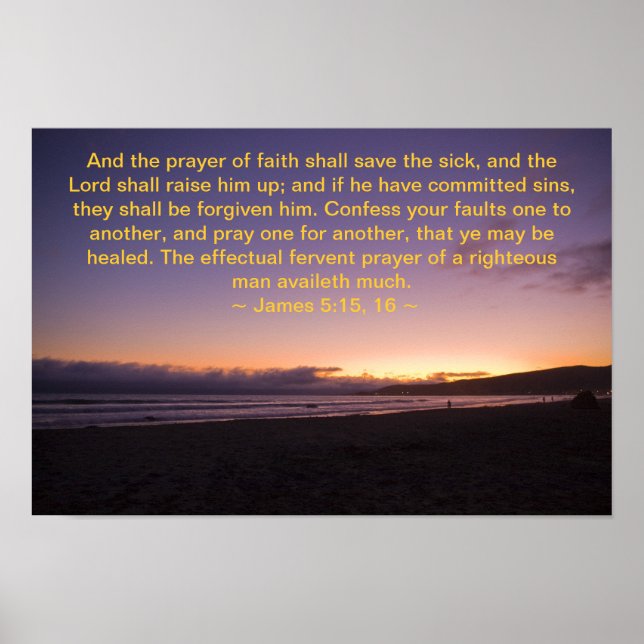 James 5:15- 16 poster (Front)