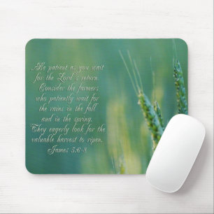 James 5:6-8 Perseverance Inspirational Mouse Mat