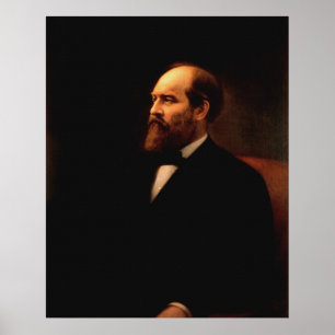JAMES A. GARFIELD Portrait by Calvin Curtis Print