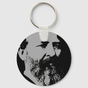 James A. Garfield silhouette Key Ring