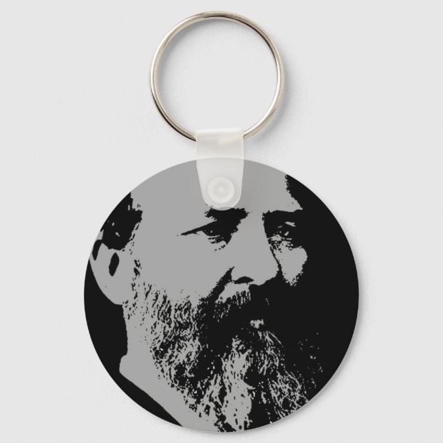 James A. Garfield silhouette Key Ring (Front)