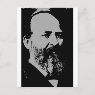 James A. Garfield silhouette Postcard