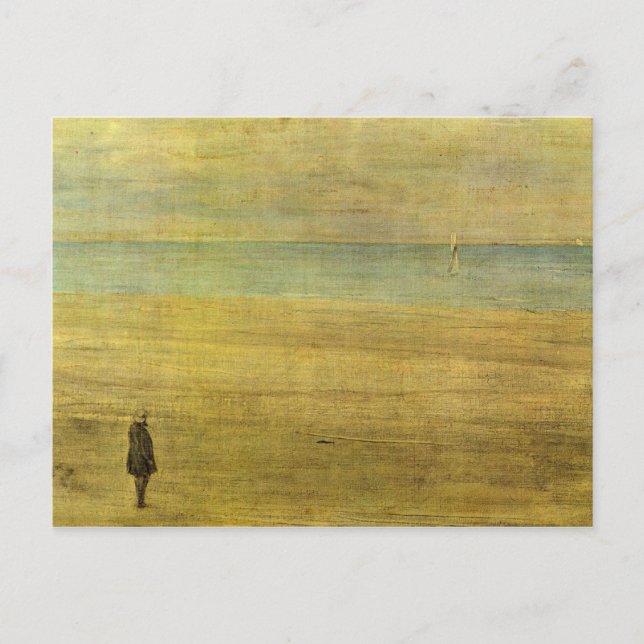 James Abbot McNeill Whistler - Harmony in Blue and Postcard (Front)