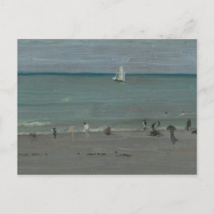 James Abbott McNeill Whistler-Coast Scene, Bathers Postcard