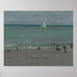 James Abbott McNeill Whistler-Coast Scene, Bathers Poster
