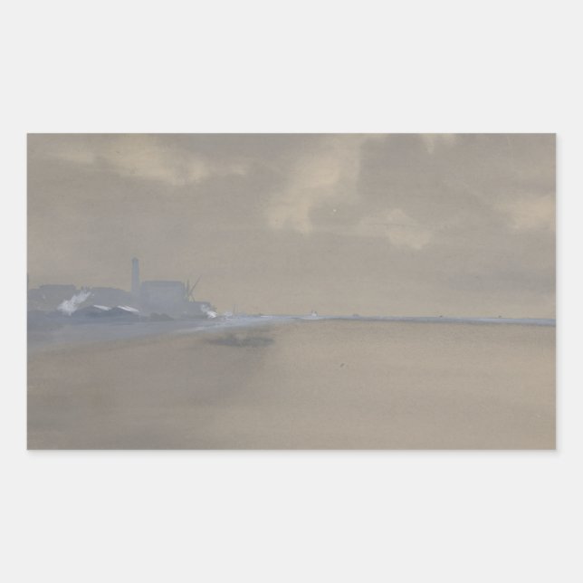 James Abbott McNeill Whistler - Southampton Water Rectangular Sticker (Front)