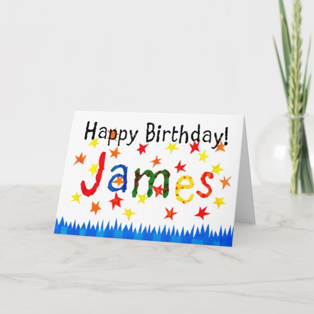 'James' Birthday Card (Front)
