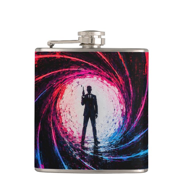 James Bond 007 Agent Hip Flask (Front)