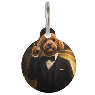 James Bond Cockapoo Dog Tag Luxury Style Pet tag