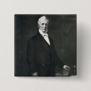 James Buchanan, 15th President of the United State 15 Cm Square Badge