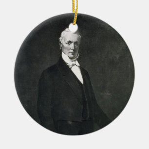 James Buchanan, 15th President of the United State Ceramic Tree Decoration