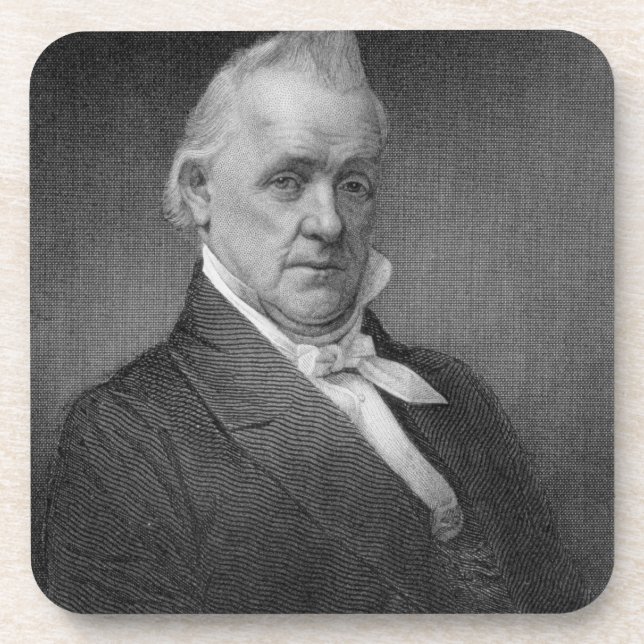 James Buchanan, engraved by Henry Bryan Hall (1800 Coaster (Front)