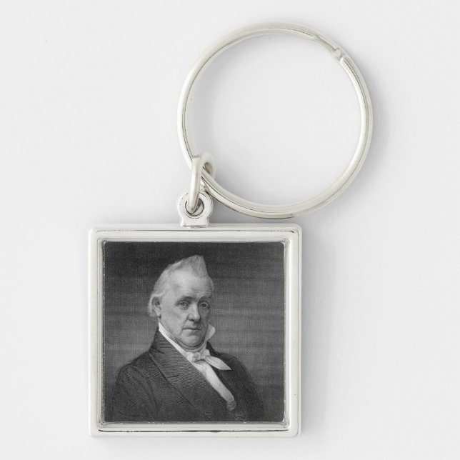 James Buchanan, engraved by Henry Bryan Hall (1800 Key Ring (Front)