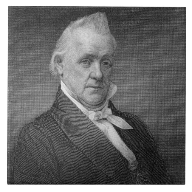 James Buchanan, engraved by Henry Bryan Hall (1800 Tile (Front)