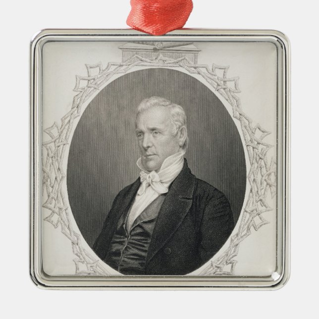 James Buchanan Metal Tree Decoration (Front)