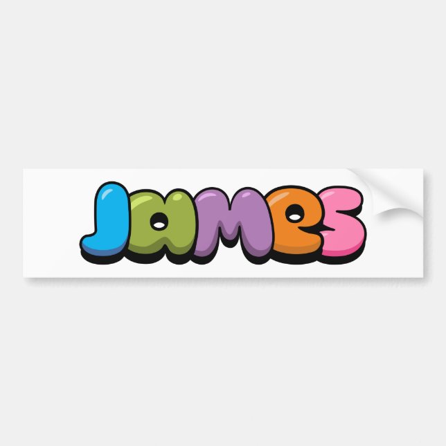 James Bumper Sticker (Front)