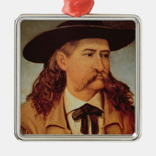 James Butler 'Wild Bill' Hickok (1837-76) 1874 (oi Metal Tree Decoration