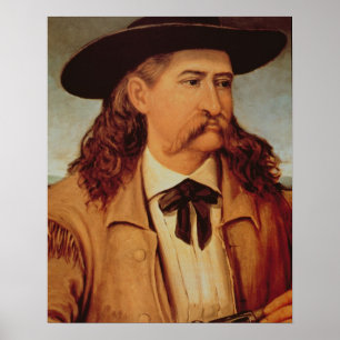 James Butler 'Wild Bill' Hickok (1837-76) 1874 (oi Poster