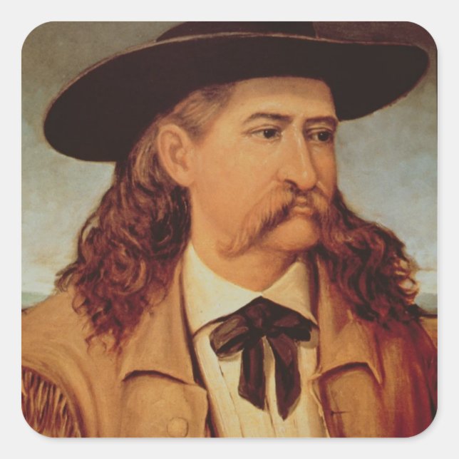 James Butler 'Wild Bill' Hickok (1837-76) 1874 (oi Square Sticker (Front)