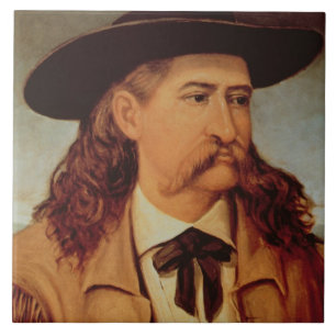 James Butler 'Wild Bill' Hickok (1837-76) 1874 (oi Tile