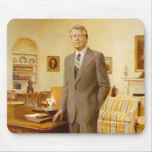 James Carter White House Presidential Portrait Mouse Mat