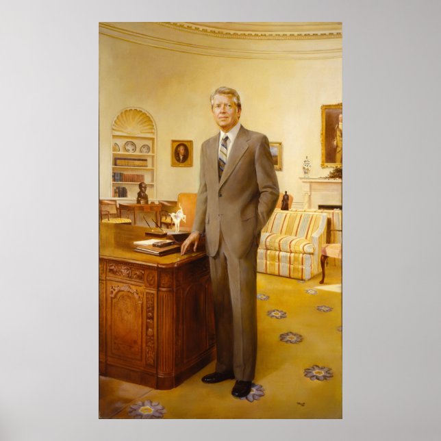 James Carter White House Presidential Portrait Poster (Front)