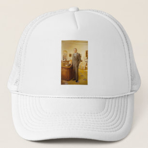 James Carter White House Presidential Portrait Trucker Hat