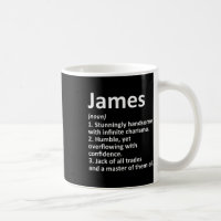 James Definition Personalised Name Funny Birthday