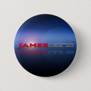 James Dore Button Logo blue lense flare