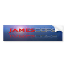 James Dore Logo blue lense flare