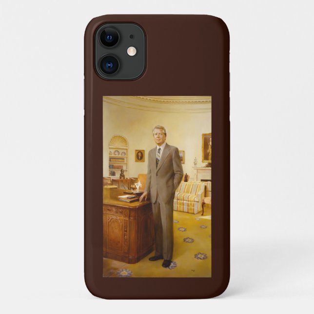 James Earl Carter Painted US President Portrait  Case-Mate iPhone Case (Back)
