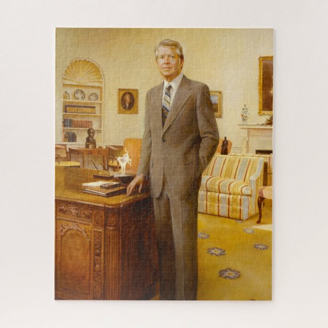 James Earl Carter Painted US President Portrait  Jigsaw Puzzle (Vertical)