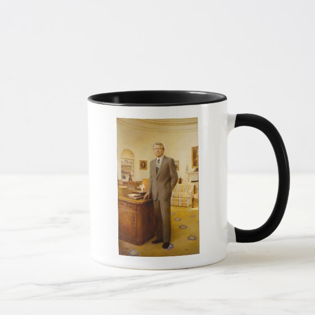 James Earl Carter Painted US President Portrait  Mug (Right)