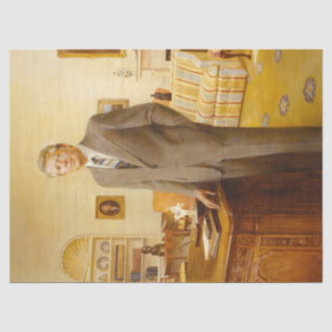 James Earl Carter Painted US President Portrait  Tissue Paper