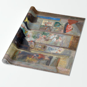 James Ensor Skeleton Looking at Chinoiseries Wrapping Paper