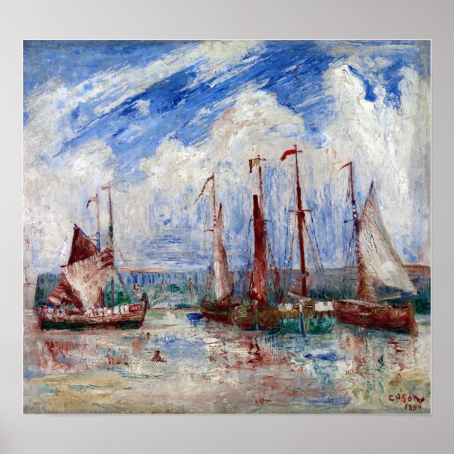 James Ensor Sloops Poster (Front)