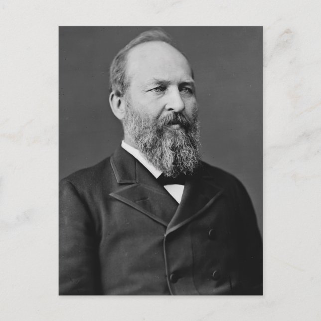 James Garfield 20th President Postcard (Front)