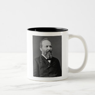 James Garfield 20th President Two-Tone Coffee Mug