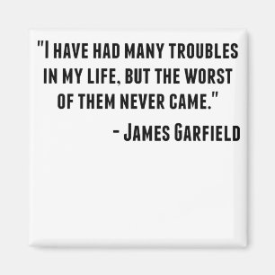 James Garfield Quote Magnet