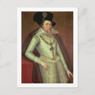 James I (1603-25) and VI of Scotland (1567-1625) Postcard